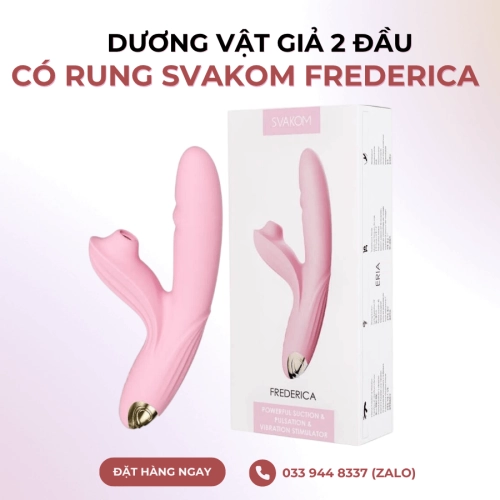 Dương Vật Giả 2 Đầu Có Rung Svakom Frederica Giống Của Thiện