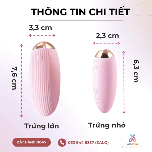 Trứng Rung 2 Đầu Điều Khiển Từ Xa 10 Chế Độ Rung Cực Mạnh 