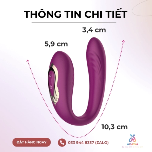 Sextoy Rung Xoay Đeo Âm Đạo Massage Điều Khiển Từ Xa