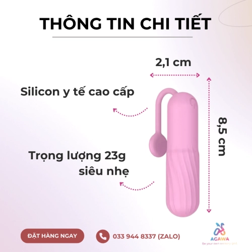 Trứng Rung Tình Yêu Mini Đeo Quần Lót Rung Siêu Mạnh YEAIN