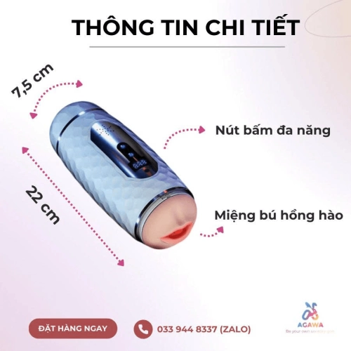 Âm Đạo Giả 2 đầu Utoo Girl 12 Chế Độ Rung Cực Sướng 