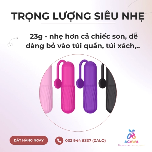 Trứng Rung Tình Yêu Mini Đeo Quần Lót Rung Siêu Mạnh YEAIN