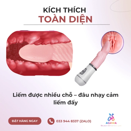 Lưỡi Liếm Mini Tongue Rung Ngoáy cực mạnh 10 Chế Độ Giống Của Tài