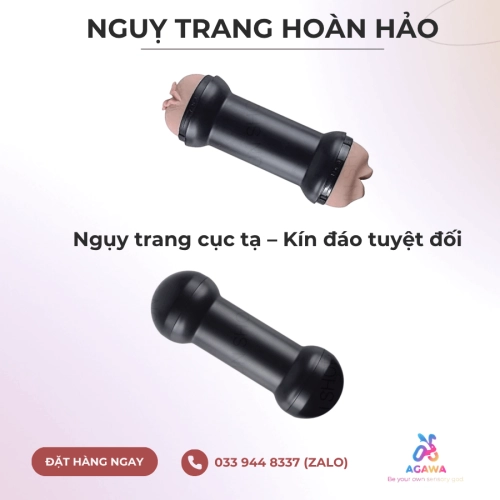 Âm Đạo Giả Và Miệng Giả 2in1 Ngụy Trang Cục Tạ Lovetoy Training Master