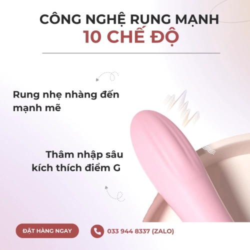 Chày Rung Âm Đạo 2 Đầu Lilo 20,5cm Cao Cấp Giống Của Minh