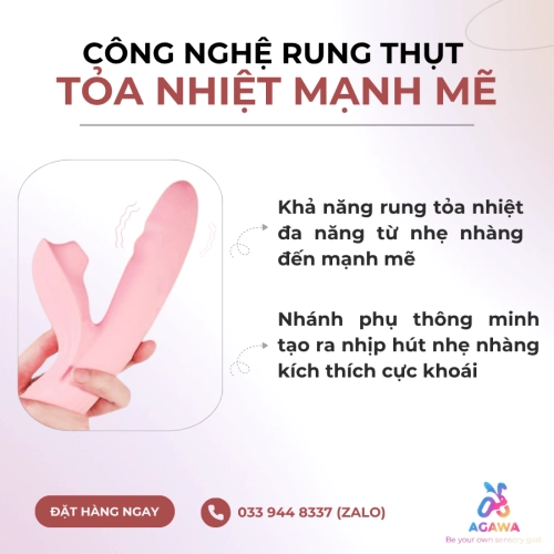 Dương Vật Giả 2 Đầu Có Rung Svakom Frederica Giống Của Thiện