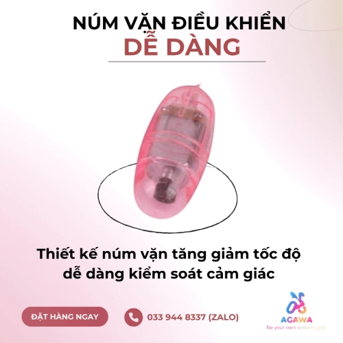 Trứng Rung Nhựa Nhiều Màu Trong Suốt Mini Có Dây Điều Khiển