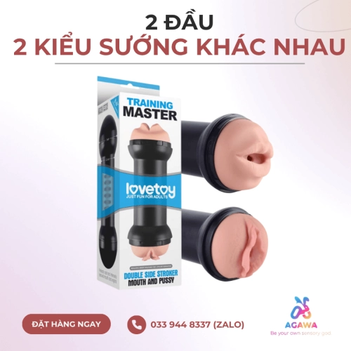 Âm Đạo Giả Và Miệng Giả 2in1 Ngụy Trang Cục Tạ Lovetoy Training Master