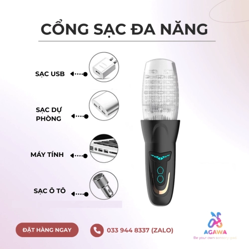 Máy Thủ Dâm Bellucci 10 Chế Độ Xoay Thụt Siêu Sướng