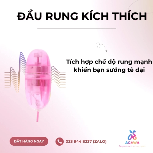 Trứng Rung Nhựa Nhiều Màu Trong Suốt Mini Có Dây Điều Khiển