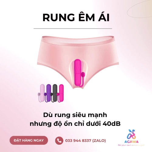Trứng Rung Tình Yêu Mini Đeo Quần Lót Rung Siêu Mạnh YEAIN