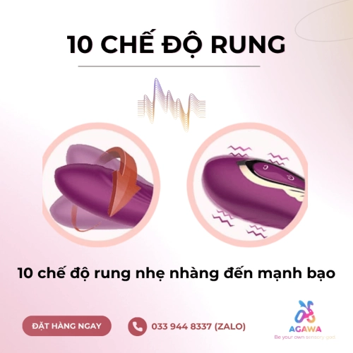 Sextoy Rung Xoay Đeo Âm Đạo Massage Điều Khiển Từ Xa