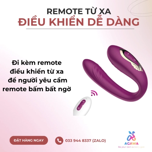Sextoy Rung Xoay Đeo Âm Đạo Massage Điều Khiển Từ Xa