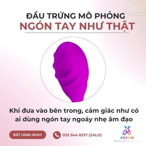 Trứng Rung Hai Đầu 7 Chế Độ Massage Âm Đạo Snaky Vibe