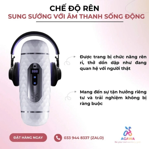 Âm Đạo Giả 2 đầu Utoo Girl 12 Chế Độ Rung Cực Sướng 