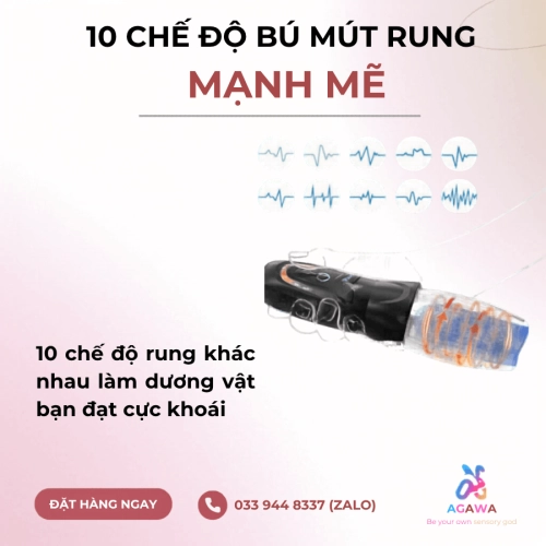 Máy Thủ Dâm Bellucci 10 Chế Độ Xoay Thụt Siêu Sướng