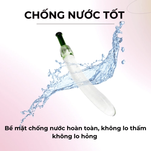 Dương Vật Giả Pha Lê Trong Suốt Ngụy Trang Hình Trái Cà Tím