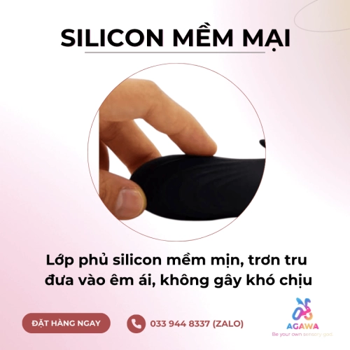 Trứng Rung Mini Hình Móc Không Dây Điều Khiển Từ Xa Qua APP