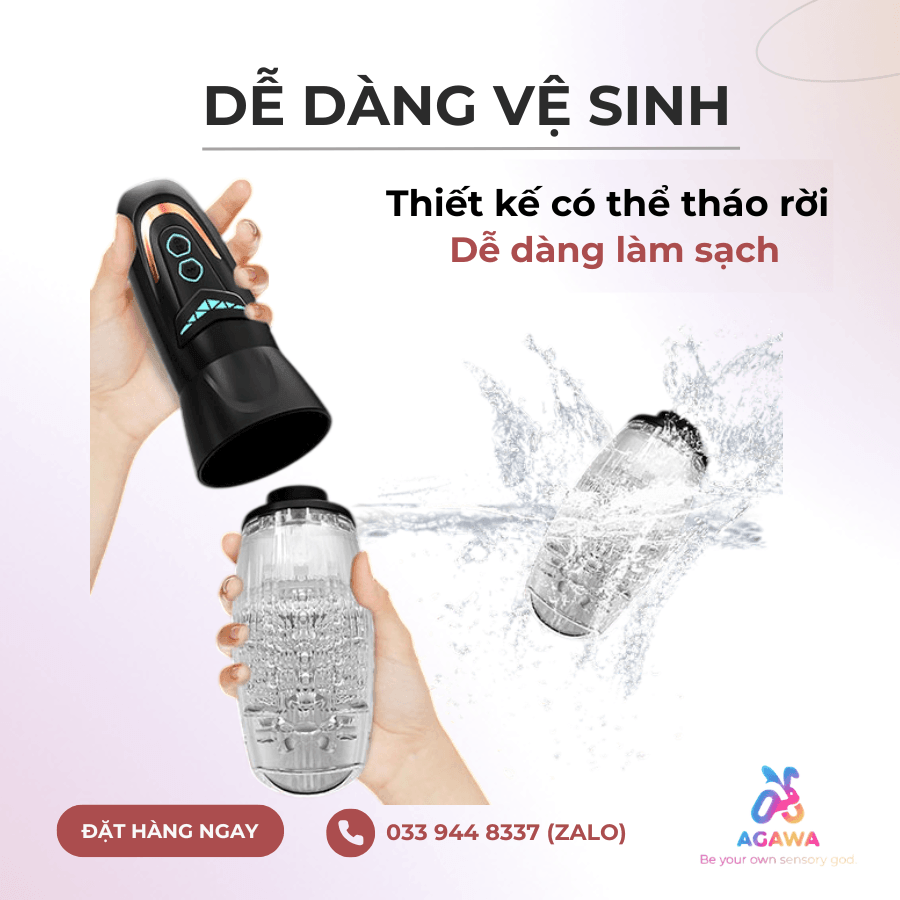Máy Thủ Dâm Bellucci 10 Chế Độ Xoay Thụt Siêu Sướng dễ dàng vệ sinh 