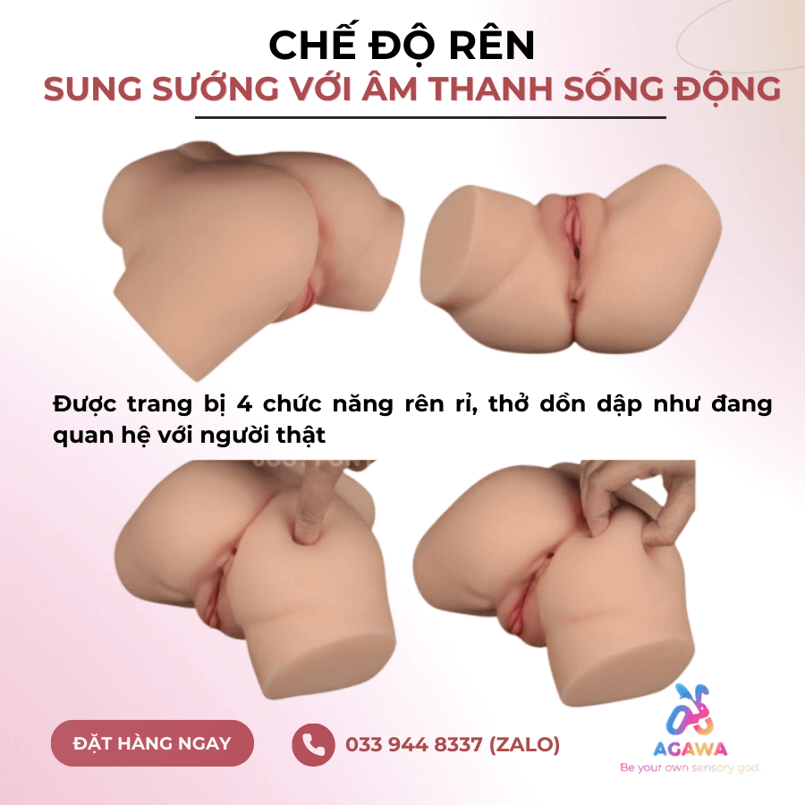 Mông Rung Rên Bú Mút 7 Chế Độ với Âm thanh rên rỉ kích thích chân thực