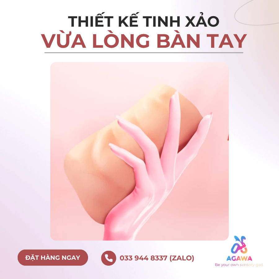 Âm Đạo Giả Silicon Jiuai 920g với Kích thước cầm tay vừa vặn tiện lợi