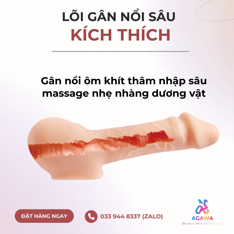Dương Vật Giả Kèm Hậu Môn Bigger Man có Vân nổi sâu kích thích