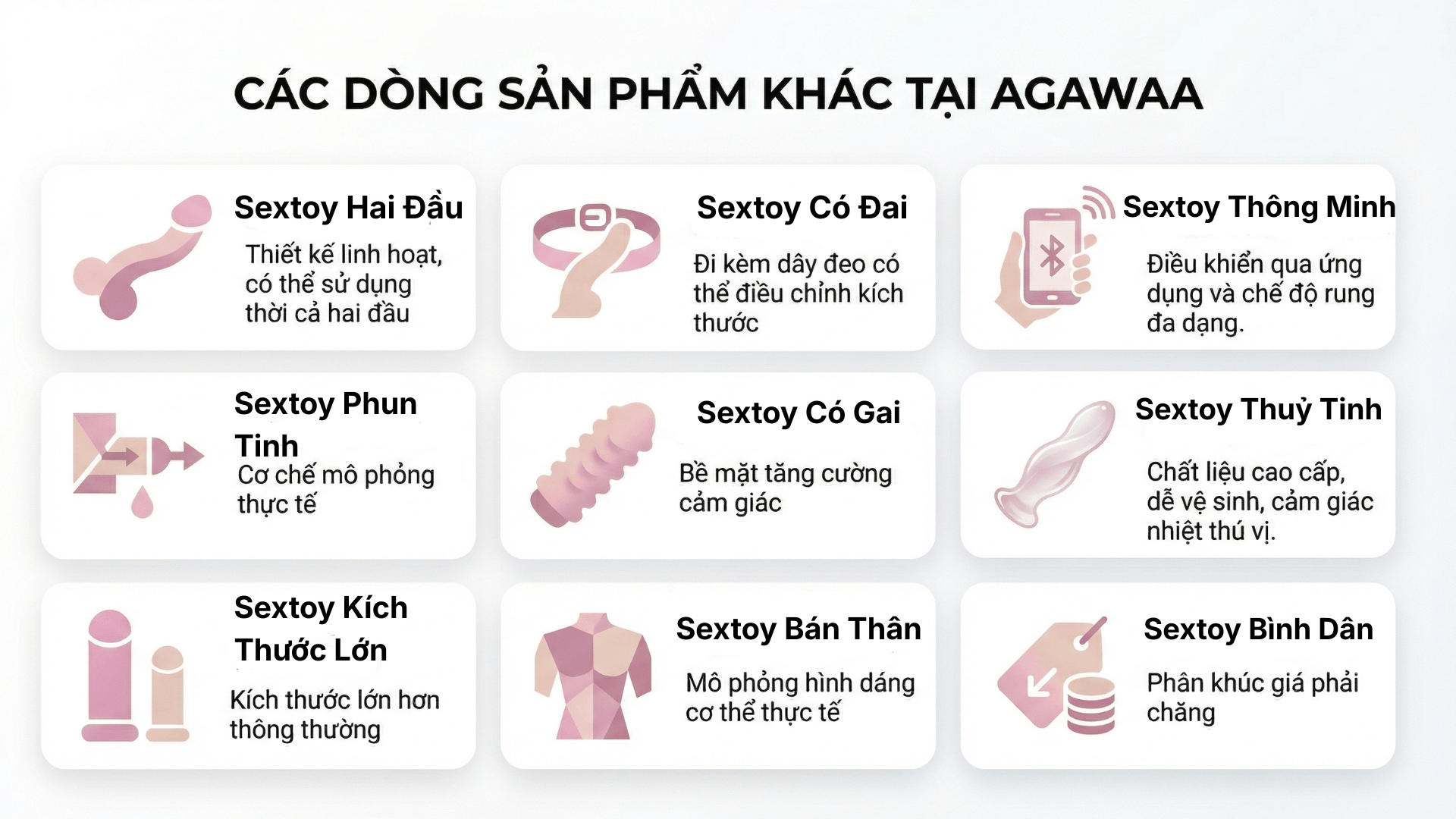 Một số dòng sản phẩm khác tại Agawa
