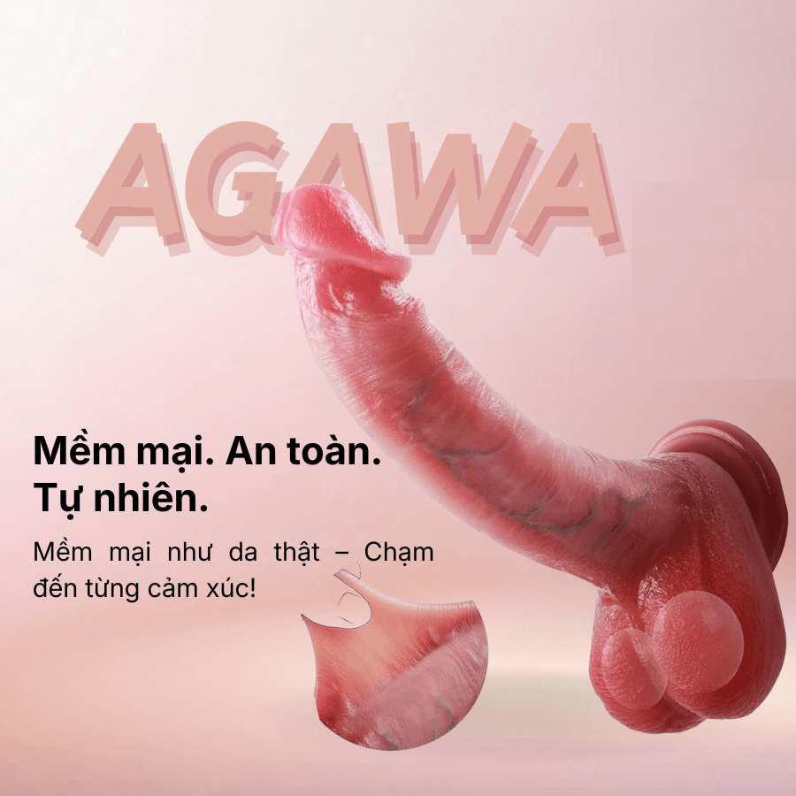 Một số loại dương vật giả thường gặp - Dương vật giả siêu mềm silicone y tế