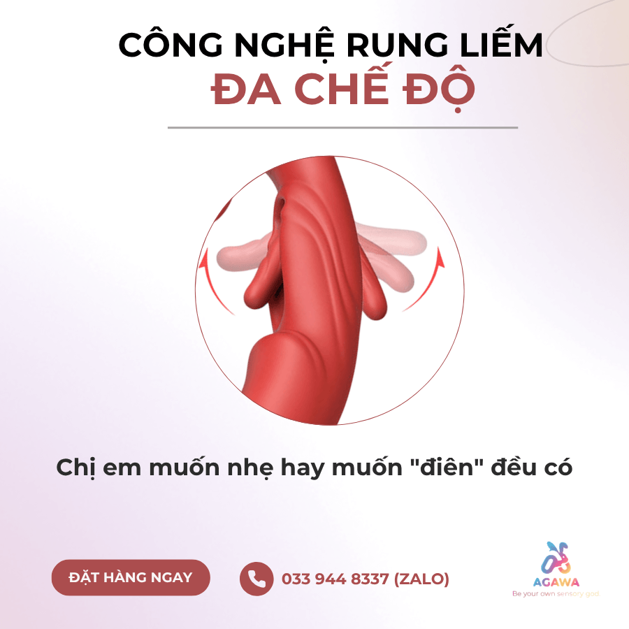 Dương Vật Giả Lưỡi Liếm Mút Rung Đa Chế Độ Mars Ivy 3in1 Giống Của Thành với7 tần số rung bú mút và 5 chế độ lưỡi liếm