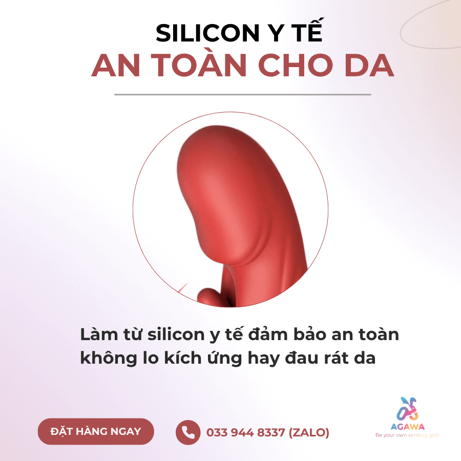 Dương Vật Giả Lưỡi Liếm Mút Rung Đa Chế Độ Mars Ivy 3in1 Giống Của Thành làm từ Silicon y tế mềm mại an toàn cho da