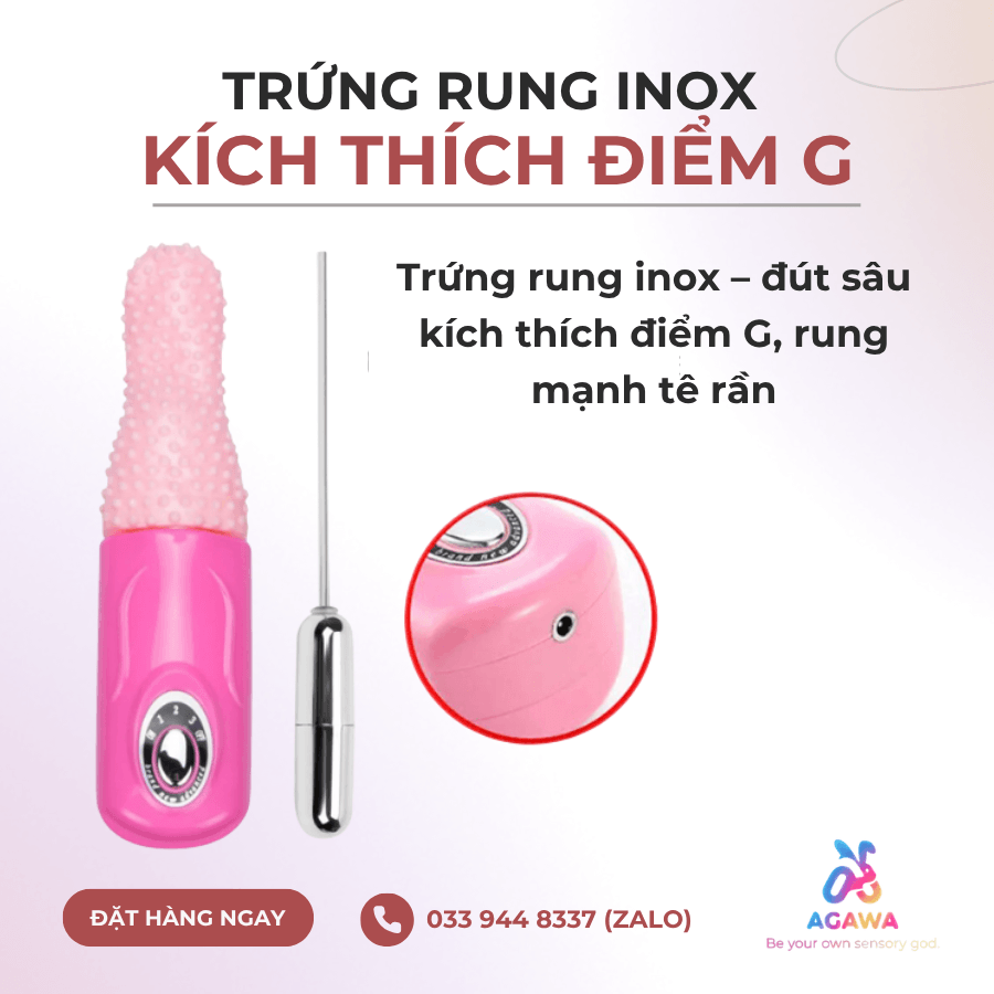 Lưỡi Liếm Âm Vật Kèm Trứng Rung Massage Kích Thích Điểm G Giống Của Hoàng VớiTrứng rung inox kích thích điểm G 