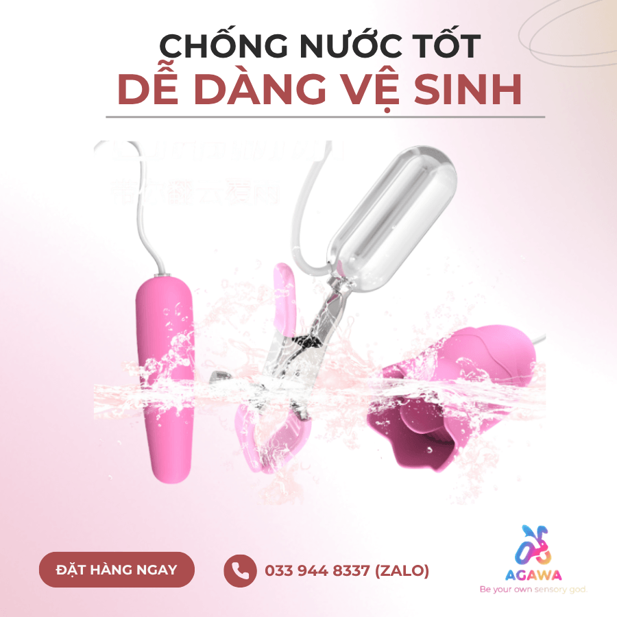 Trứng Rung Mini Đa Năng Kết Hợp Lưỡi Liếm Kẹp Ti Mini Chống nước tốt dễ vệ sinh